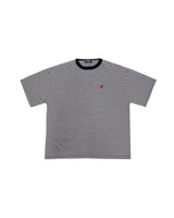 コラボレーションストライプTシャツ / PUBLUX × GRAVER - BLACK