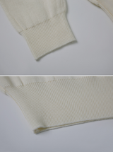 [SHOPPERMADE] ソフトハーフボタンニット (3color) (6698428596342)