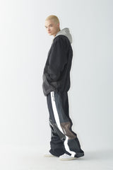 クロスボックスリフレクティブトラックパンツ / BSR2223FWPT031 WD CROSS BOX REFLECTIVE TRACK PANTS BLACK