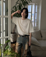 ファインモヘア半袖 (3 color)