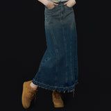 [NF] HEATH DENIM LONG SKIRT (BLUE)_F23QD837
