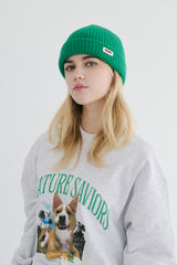 ラバーワッペンビーニー / BSR2223FWBN035 BS RUBBER WAPPEN BEANIE GREEN