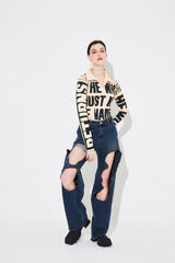 ニュースカラーTシャツ/NEWS COLLAR T-SHIRT