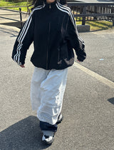 Track reversible double-sided windbreaker