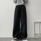 ボアウォッシングブラックブルーデニムパンツ / Boer Washing Black Blue Denim Pants