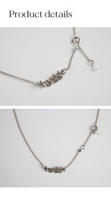 ヒュッゲライフスリムチェーンネックレス/Hygge life slim chain necklace (silver)