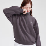 ナッピングハーフジップアップスウェットシャツ/NAPPING HALF ZIPUP SWEATSHIRT_CHARCOAL