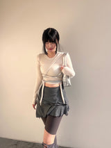 : Ballet Core Strap Cropped T-shirt