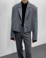 ベーベルワンボタンクロップドジャケット/MO Babel One Button Cropped Jacket (2 colors)