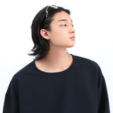 ウーヴンTシャツネービー