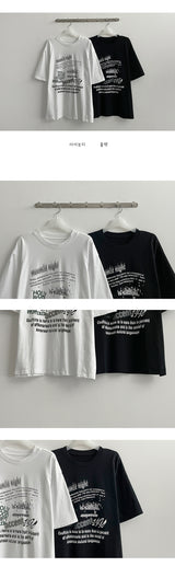 ホーリーストリートボキシー半袖Tシャツ / Holy Street Boxy Short-Sleeved T-Shirt