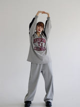 JeffersonVネックスウェットシャツ/Jefferson V-Neck Sweatshirt (2color)ね