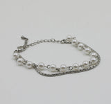 ASCLO Pearl & Chain Bracelet
