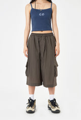 Kant cargo nylon capri pants