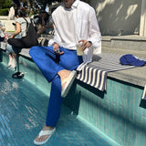 リブワイドプリーツパンツ/Rib Wide Pleats Pants (4 colors)