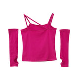 ホットピンクウォーマートップ / hot pink warmer top