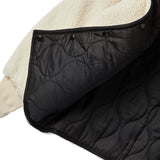 リバーシブルフリースジャンパー/REVERSIBLE FLEECE JUMPER-BLACK