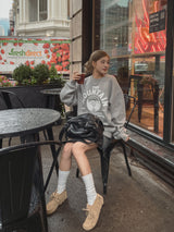 (UNISEX)ヘビーマウンテンラウンドスエットシャツ