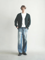 ブラッシュワイドデニムパンツ / M194 BRUSH WIDE DENIM PANTS_DEEP BLUE