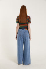 マルチカラーストライプTシャツ/MULTI COLOR STRIPE T.SHIRT