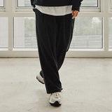 エッセンシャルワイドスラックス/ESSENTIAL WIDE SLACKS_BLACK