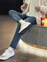 LMN ヒデンバンディングスリムフィットデニムパンツ / LMN Hidden Banding Slim Fit Denim Pants (blue)