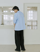 ユニセックスフォールディングシャツ/unisex folding shirts sky blue