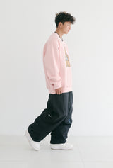 ビッグベアラビットクルーネック / BSR2223FWPO032 BIG BEAR RABBIT CREWNECK PINK