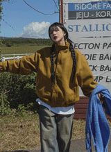 (UNISEX) ビートルズピンタックウールボンバージャンパー
