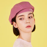 Scribble Point Beret Pink