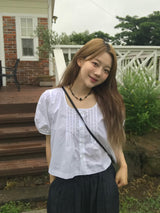 Allium pintuck blouse