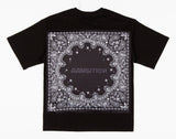 ペイズリーTシャツ / black paisley t-shirt (6574093893750)