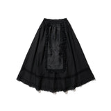 Apron-Pyeseul Skirt (Black)