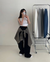 【BELLIDE MADE】サイド折りワイドトレーニングパンツ
