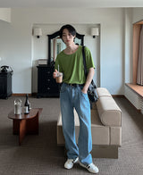 フォーシーズンサマーUネックTシャツ (5 color)