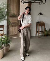 22サマーシルクＴシャツ/22summer silk T-shirt (11 color)