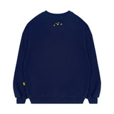 HOLYNUMBER7 X CHOI BYUNGCHAN BUCKET LIST GRAPHICS SWEAT SHIRT_NAVY