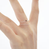 オンリーシルバーチェーンリング / Only Silver Chain Ring (Black)