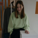 クロップスウェットシャツ/CROP SWEAT SHIRT_GREEN