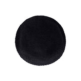 Stud Logo Wool Knit Beret Black