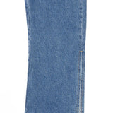 ワイドフィットスリットデニムパンツ/WIDE FIT SLIT MEDIUM BLUE DENIM PANTS [16634]