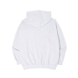 スーパーノーマルバルーンオーバーフリースフーディー( White Melange)