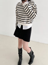 フラットミニスカート/Flat mini skirt (4color)