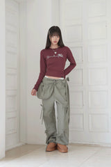 ZIZE  エンジェルキューブTシャツ (BURGUNDY)