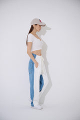 ミニVゴルジクロップTシャツ/TOP(9348) Mini V Golgi Crop Tee