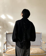 [自主製作] [Restock] サベージアイレットバルーンシャツ/ Savage Eyelet Balloon Shirt (2 color)