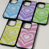 pink cotton candy heart beam epoxy case