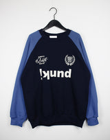 フットボールカラーマッチングスウェットシャツ/Football Color Matching Sweatshirt (2color)
