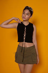 カーゴミニスカート/CARGO MINI SKIRT