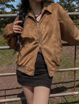 (UNISEX) ラモンスエードブルゾンジャケット